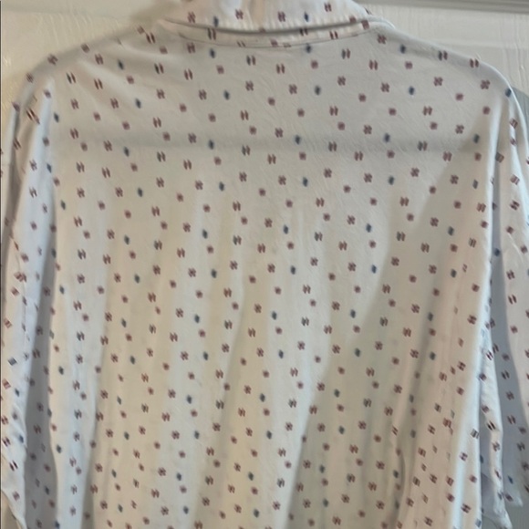 Roundtree & Yorke White Polo with Red Pattern - Picture 6 of 9